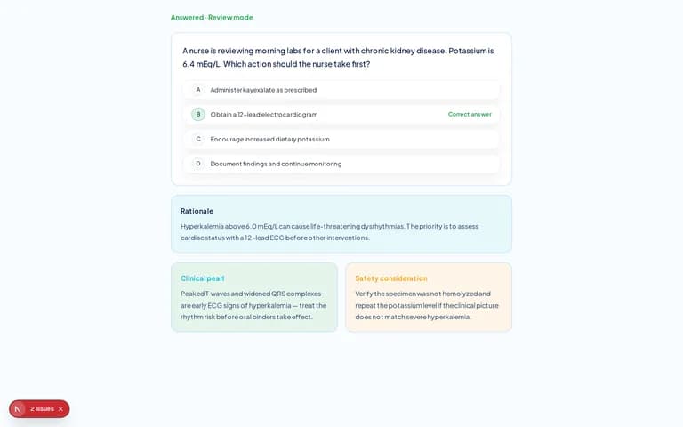 NurseNest case rationale and review screenshot